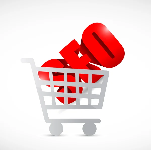 Seo shopping cart illustration design — Stock Photo, Image