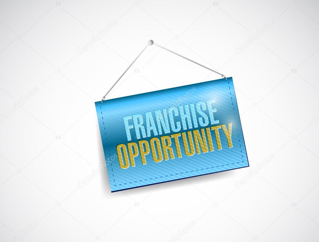 franchise opportunity hanging banner