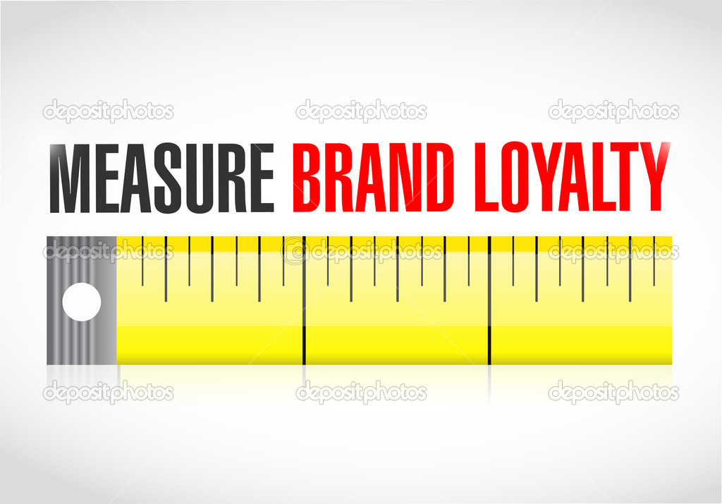 measure brand loyalty concept illustration