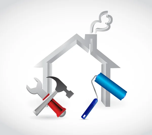Home tools illustration design — Stock Photo, Image