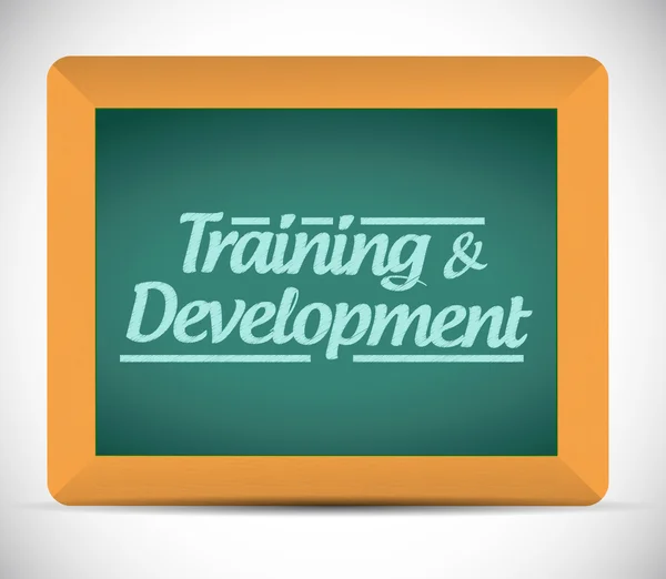 Training and development message illustration — Stock Photo, Image