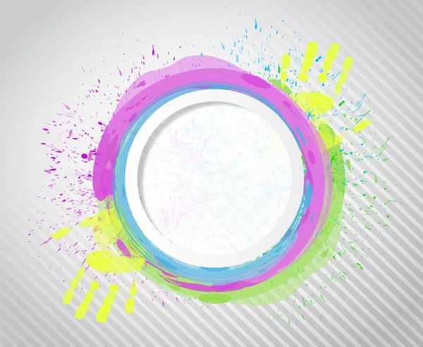 Tinta pintura círculo. Desenho ilustrativo — Fotografia de Stock