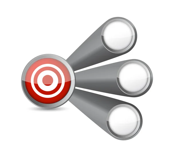 Illustrazione link target — Foto Stock