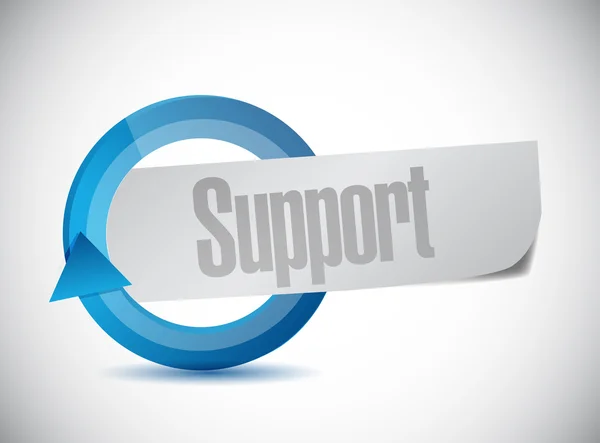 Support sign illustration — Stock Photo, Image