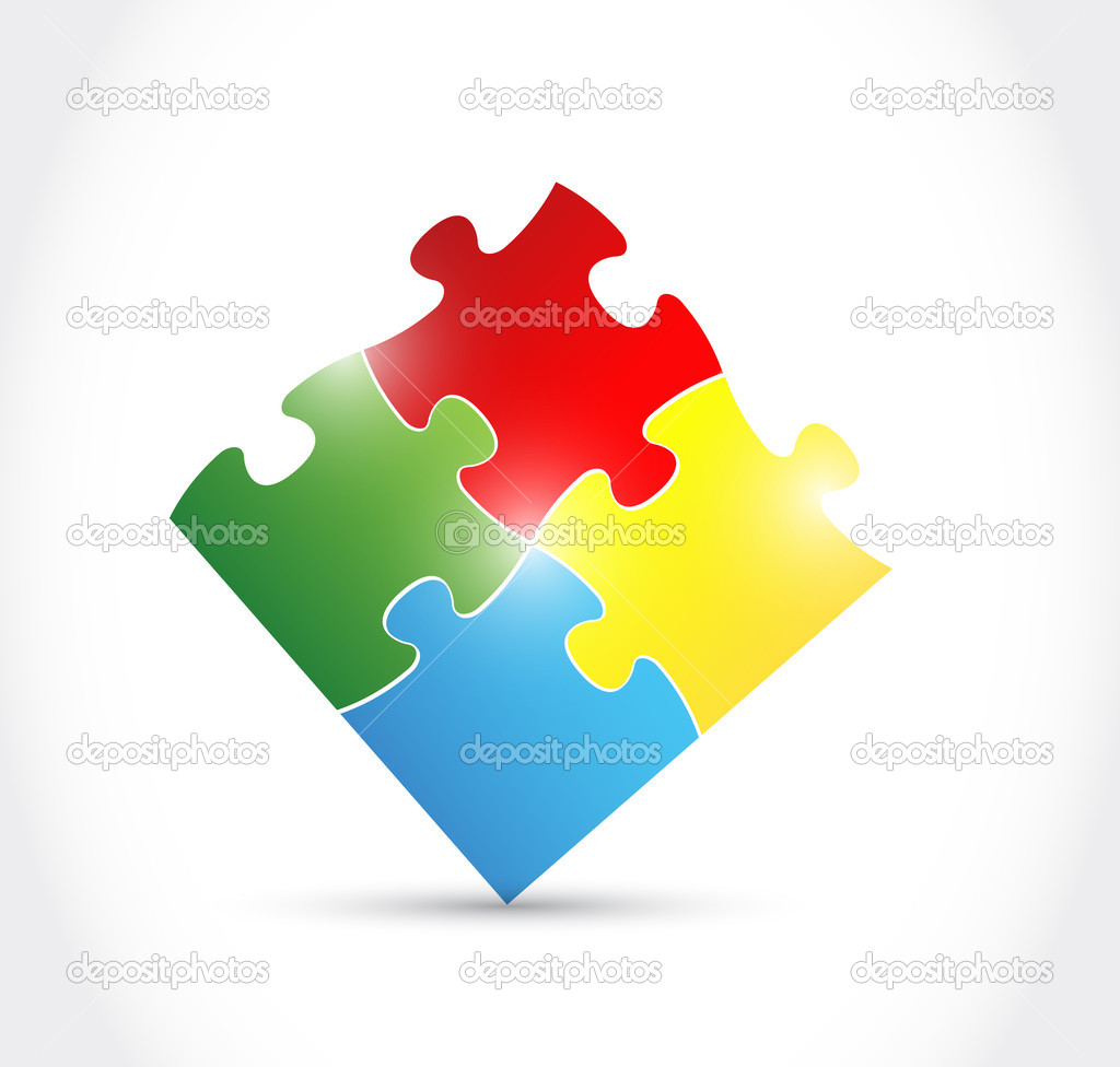colorful puzzle illustration