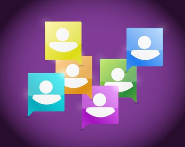 sosyal medya iletişim illüstrasyon tasarımı