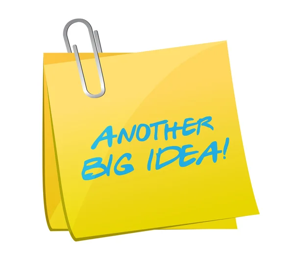 Another big idea post illustration design — Stock Photo, Image