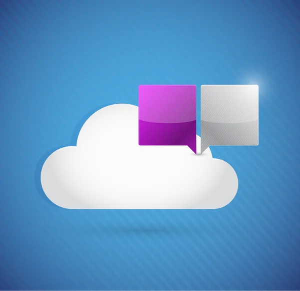 クラウド コンピューティングと通信の概念 — ストック写真