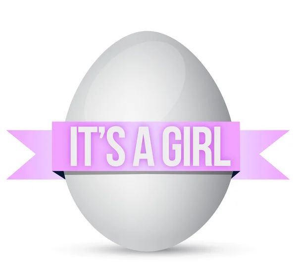 Its a girl egg illustration design — Stock Photo, Image