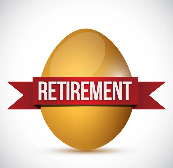 Retirement egg illustration design — Stock Photo, Image