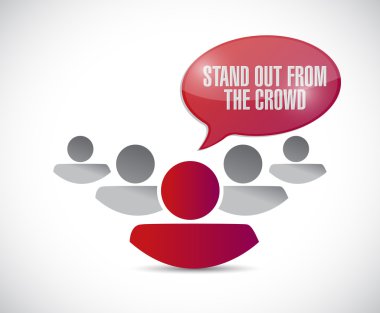 kalabalık ileti çizim tasarım stand