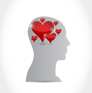 aşk konsept illüstrasyon tasarımı