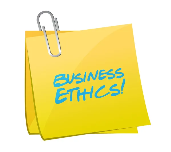 Business ethics post illustration design — Stock Photo, Image