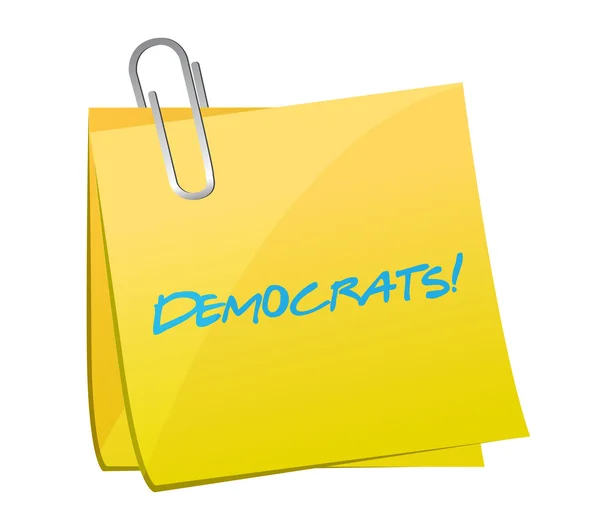 Democrats post illustration design — Stock Photo, Image