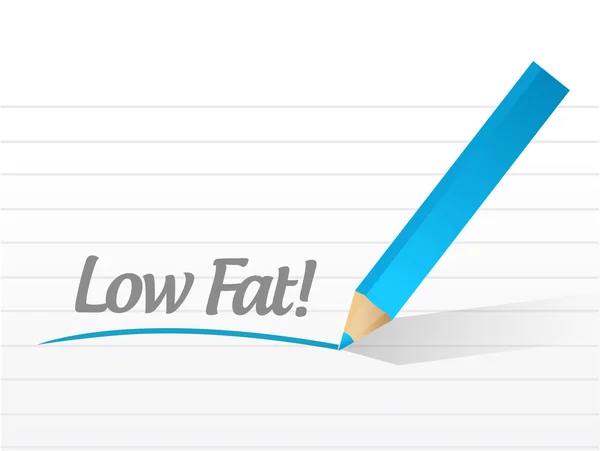 Low fat message illustration design — Stock Photo, Image