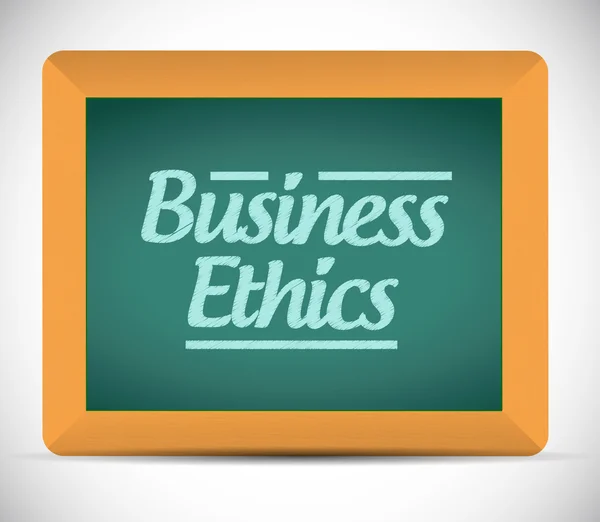 Business ethics message illustration design — Stock Photo, Image