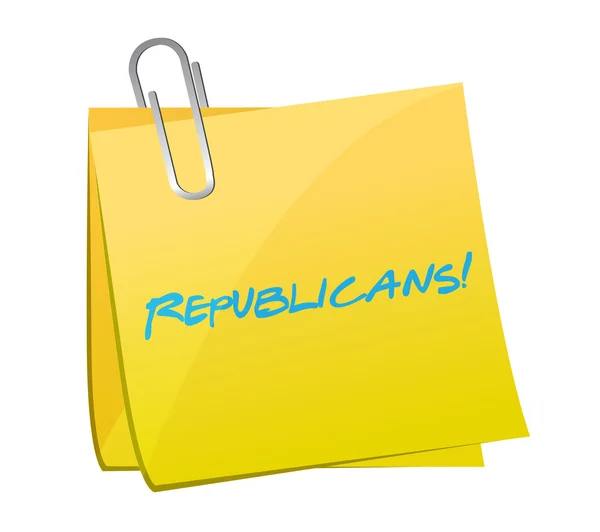 Republicans post illustration design — Stock Photo, Image