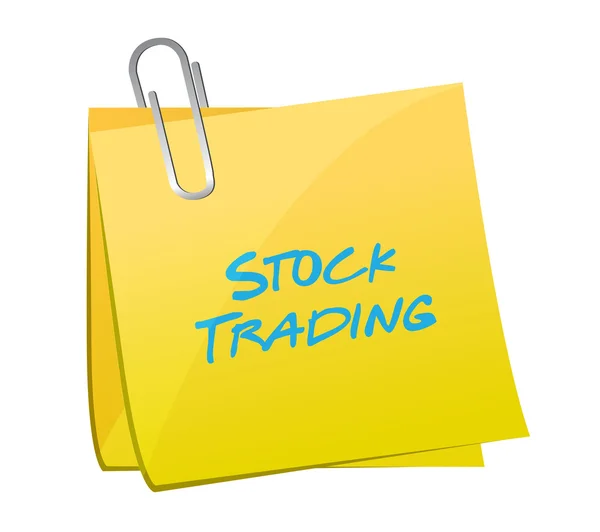 Stock trading post illusztráció design — Stock Fotó