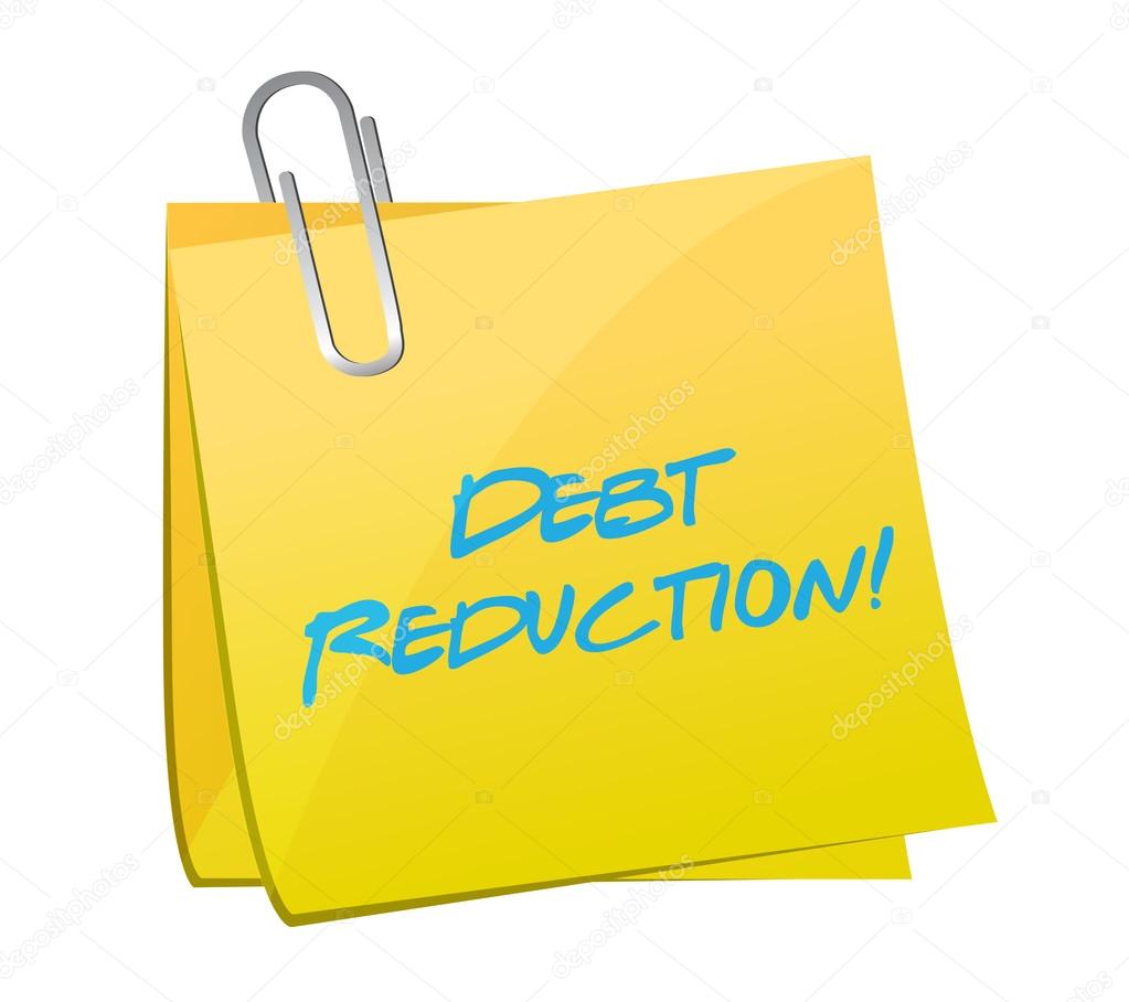 debt reduction post illustration design