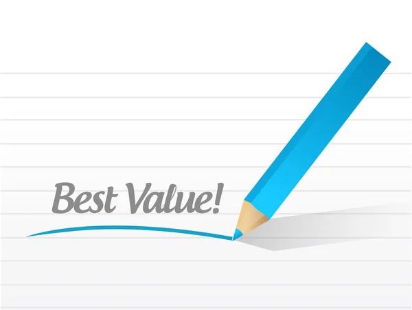 Best value message illustration design — Stock Photo, Image