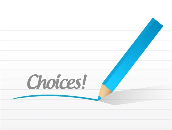 Choice nachricht illustration design — Stockfoto