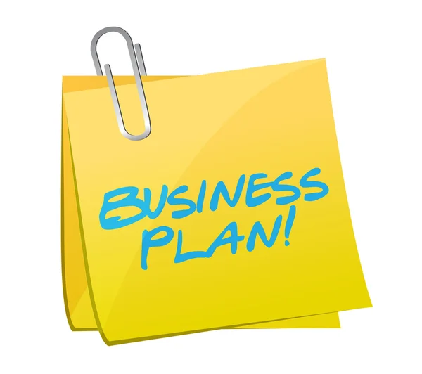 Business plan post illustrazione design — Foto Stock