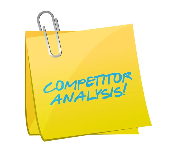 Competitor analysis post illustration — Stock Photo, Image