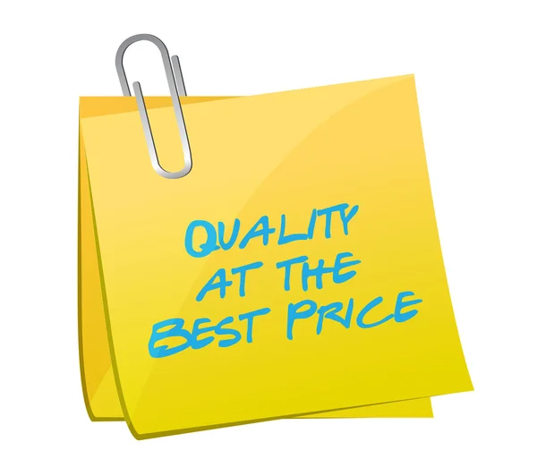 Quality at the best price post illustration design — Stock Photo, Image