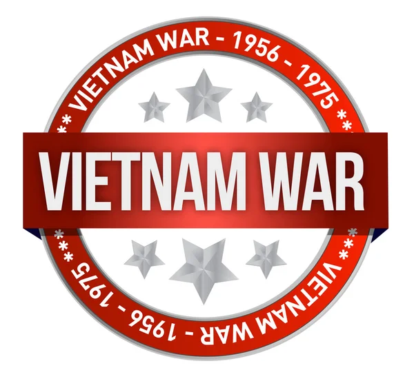 Vietnam war commemoration seal illustration — Stock Photo, Image