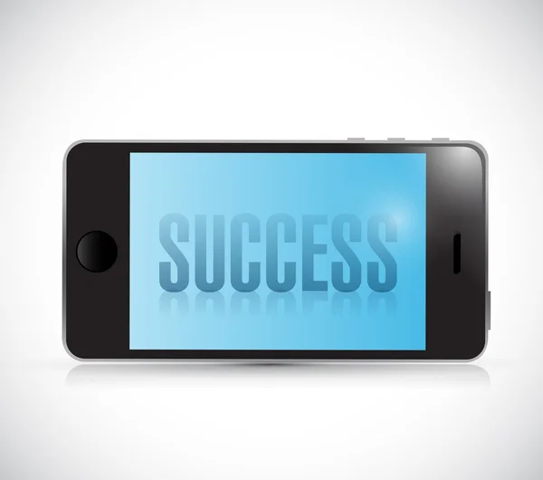 Phone success illustration design — Stock Photo, Image