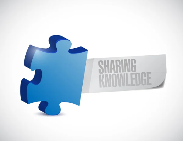 Sharing knowledge sign illustration design — Stock Photo, Image