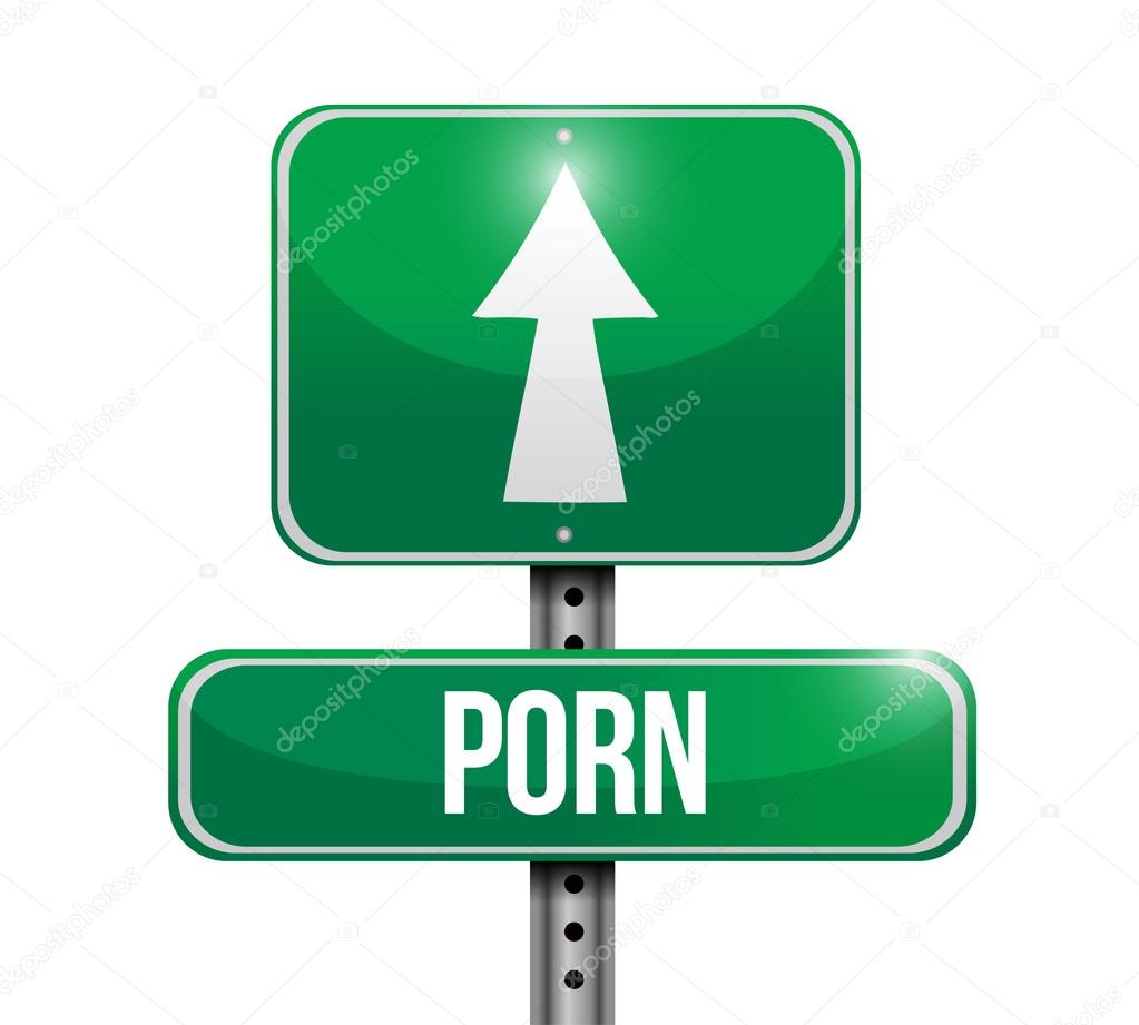 porn road sign illustration design