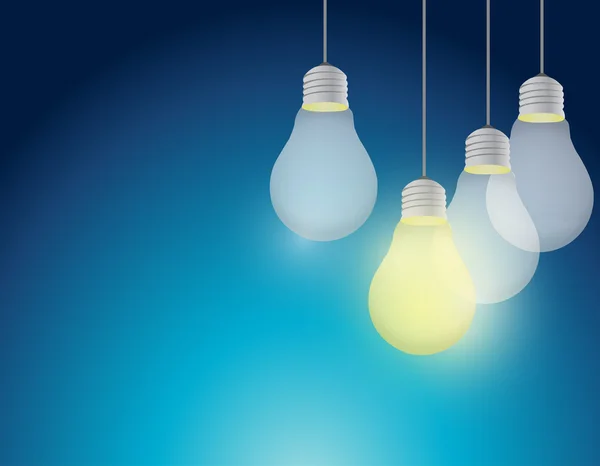 Light bulb idea illustration design — Stock Photo, Image