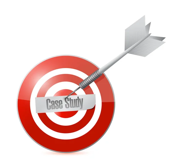 Case study target illustration design — Stock Photo, Image