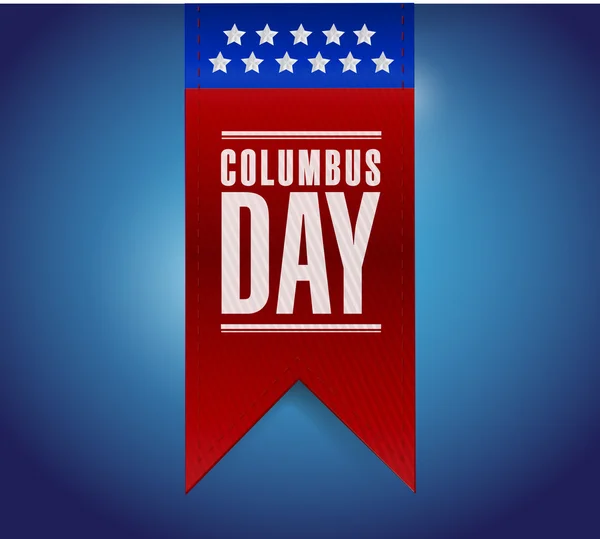 Columbus day banner sign illustration design — Stock Photo, Image