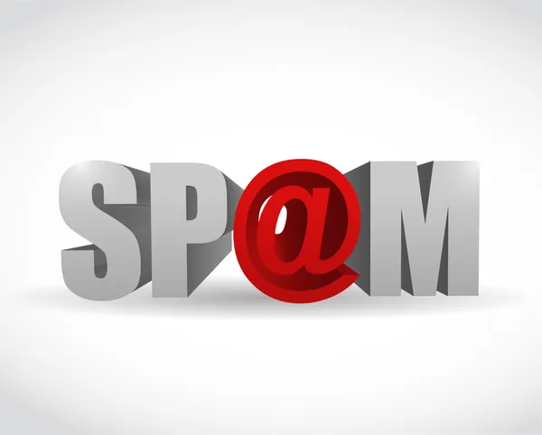 Online spam kelime işareti illüstrasyon tasarımı — Stok fotoğraf