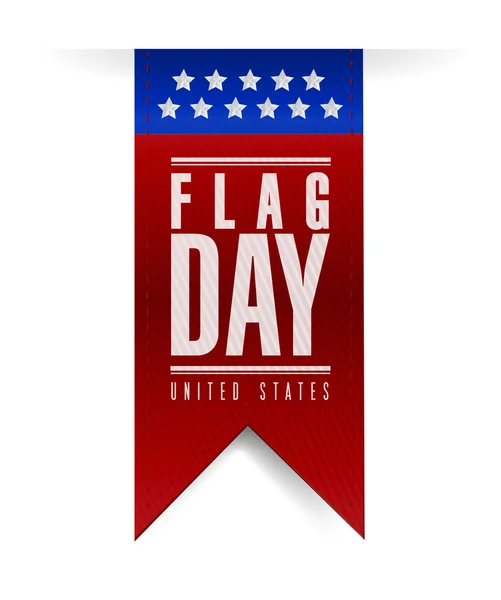 Flag day banner sign illustration design — Stock Photo, Image