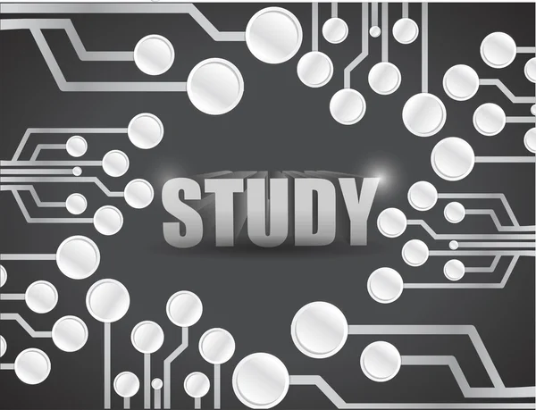 回路図設計を研究します。 — ストック写真