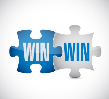 win win puzzel afbeelding ontwerp