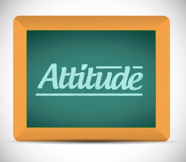 Atitude chalkboard ilustração design — Fotografia de Stock