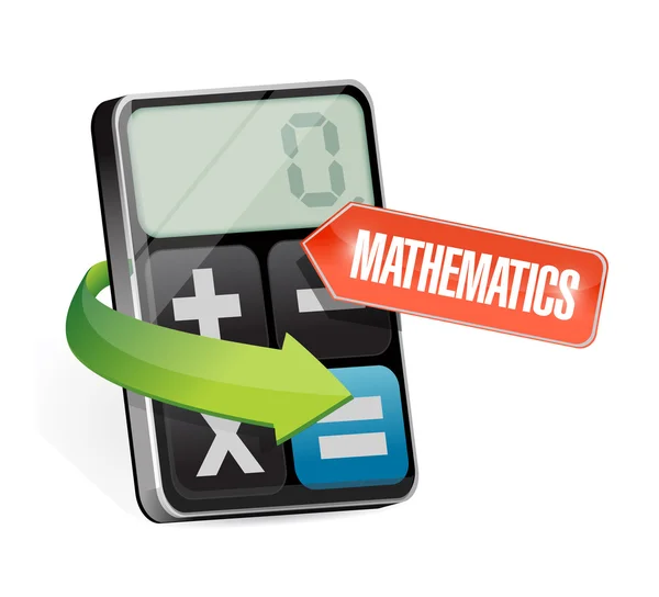 Calculadora e matemática signo ilustração — Fotografia de Stock