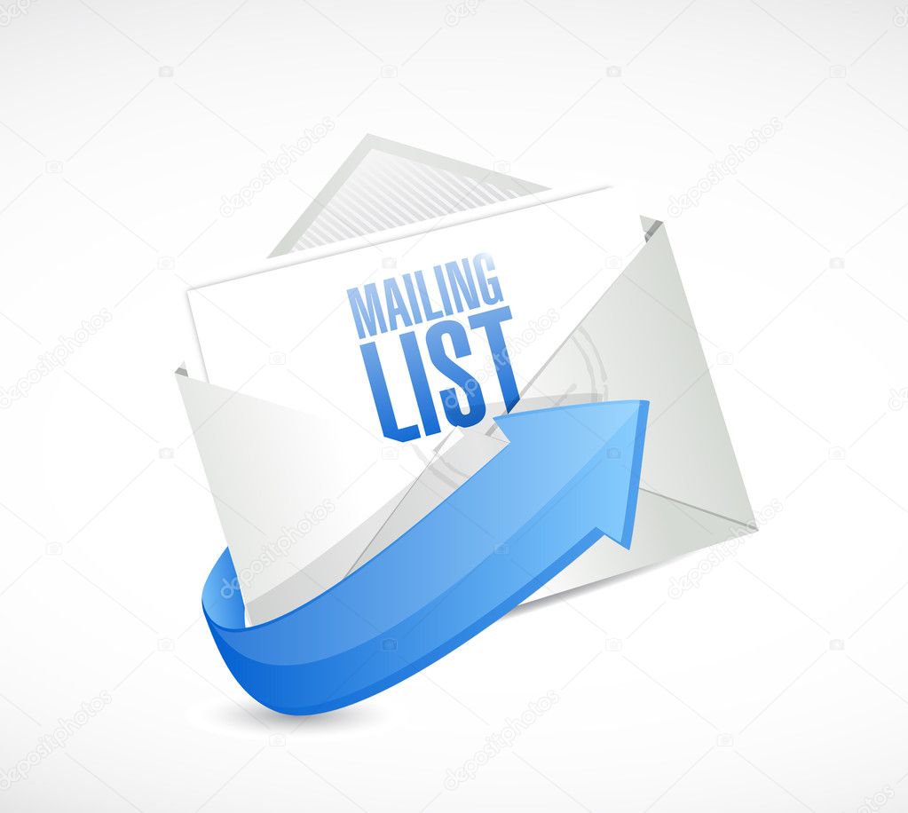 mailing list email illustration design