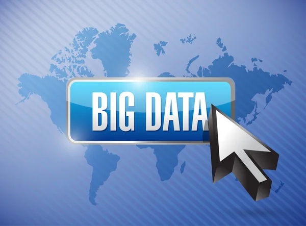 Big data button illustration design — Stock Photo, Image