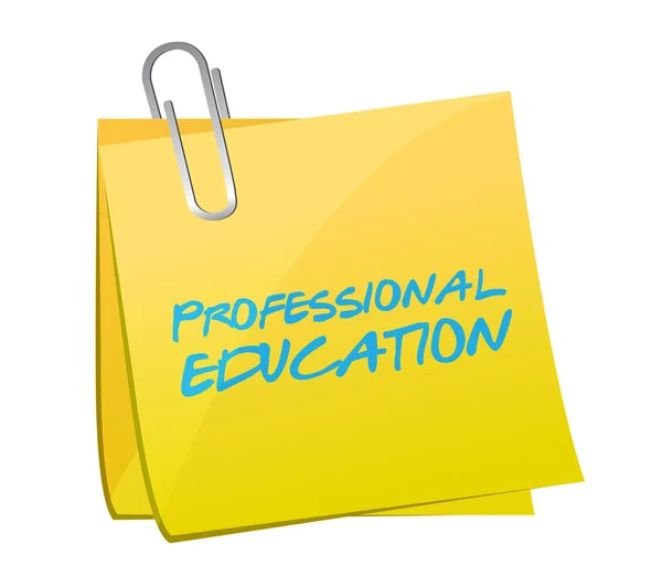 Professional education post message illustration — Stock Photo, Image