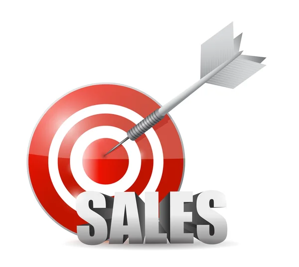 Sales target illustration design — Stock Photo, Image