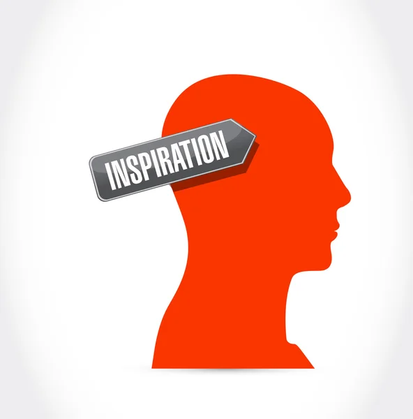 Head inspiration illustration design — Stock Photo, Image