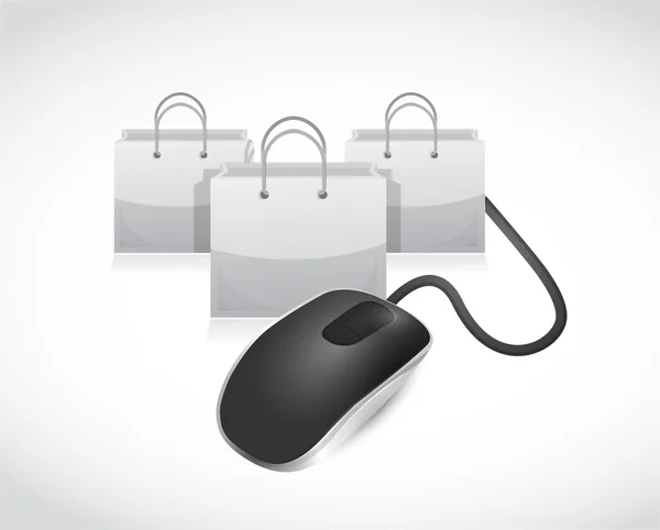 E shopping concept illustration design — Stock Photo, Image