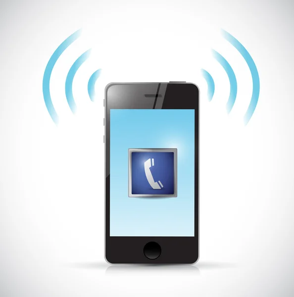 Ringing phone illustration design — Stock Photo, Image