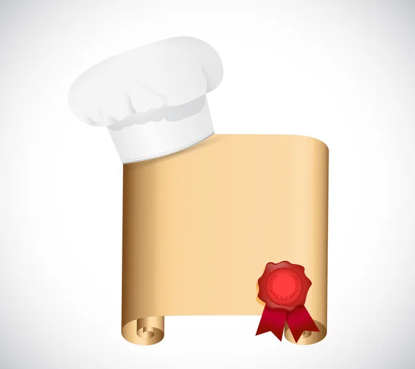 Chef rezept illustration design — Stockfoto