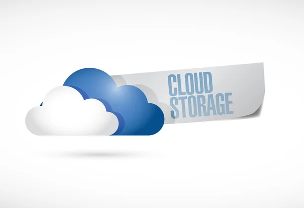 Cloud storage sign illustration design — Stock Photo, Image